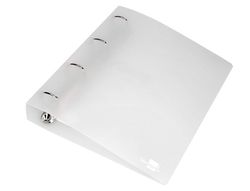 Carpeta liderpapel 4 anillas mixtas 40 mm polipropileno din a4 transparente