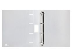 Carpeta liderpapel 4 anillas mixtas 40 mm polipropileno din a4 transparente