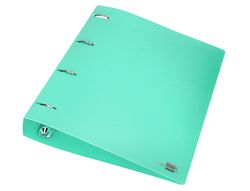 Carpeta liderpapel 4 anillas mixtas 40 mm polipropileno din a4 verde manzana opaco