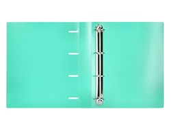 Carpeta liderpapel 4 anillas mixtas 40 mm polipropileno din a4 verde manzana opaco