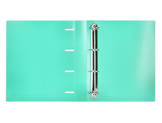 Carpeta liderpapel 4 anillas mixtas 40 mm polipropileno din a4 verde manzana opaco