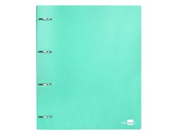 Carpeta liderpapel 4 anillas mixtas 40 mm polipropileno din a4 verde manzana opaco