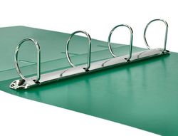 Carpeta liderpapel 4 anillas mixtas 40 mm polipropileno din a4 verde translucido