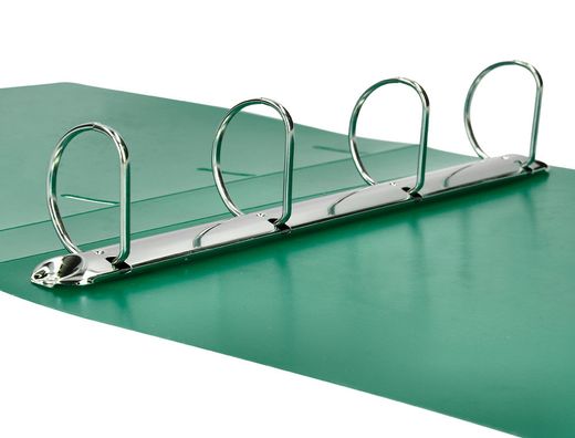 Carpeta liderpapel 4 anillas mixtas 40 mm polipropileno din a4 verde translucido