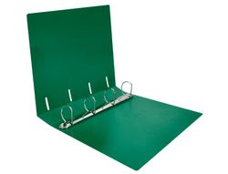 Carpeta liderpapel 4 anillas mixtas 40 mm polipropileno din a4 verde translucido