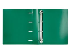 Carpeta liderpapel 4 anillas mixtas 40 mm polipropileno din a4 verde translucido