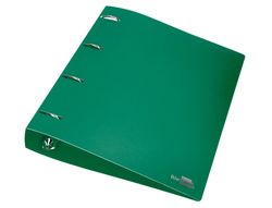 Carpeta liderpapel 4 anillas mixtas 40 mm polipropileno din a4 verde translucido