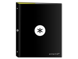 Carpeta liderpapel antartik A4 forrada 4 anillas 25 mm redondas color negro
