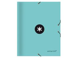 Carpeta liderpapel antartik clasificadora a4 12 departamentos goma carton forrado color menta