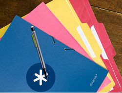 Carpeta liderpapel antartik gomas A4 3 solapas carton forrado azul oscuro