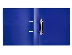 Carpeta liderpapel canguro 2 anillas 40 mm mixtas polipropileno din a4 azul translicudo