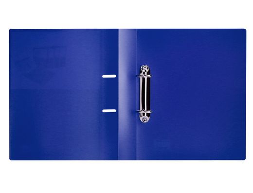 Carpeta liderpapel canguro 2 anillas 40 mm mixtas polipropileno din a4 azul translicudo