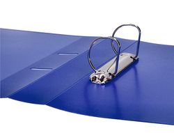 Carpeta liderpapel canguro 2 anillas 40 mm mixtas polipropileno din a4 azul translicudo