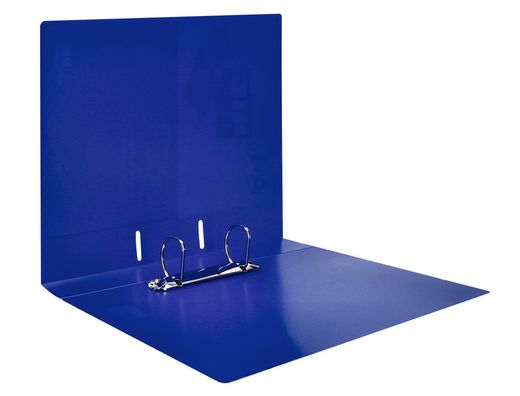 Carpeta liderpapel canguro 2 anillas 40 mm mixtas polipropileno din a4 azul translicudo