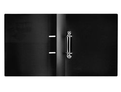 Carpeta liderpapel canguro 2 anillas 40 mm mixtas polipropileno din a4 negro opaco