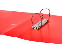 Carpeta liderpapel canguro 2 anillas 40 mm mixtas polipropileno din a4 rojo translicudo