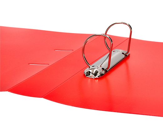 Carpeta liderpapel canguro 2 anillas 40 mm mixtas polipropileno din a4 rojo translicudo