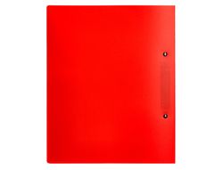 Carpeta liderpapel canguro 2 anillas 40 mm mixtas polipropileno din a4 rojo translicudo