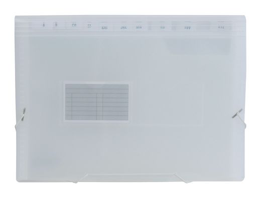 Carpeta Liderpapel Clasificador Fuelle 32114 Polipropileno Din A4 Incolora 13 Departamentos