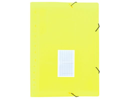 Carpeta liderpapel clasificador fuelle polipropileno din a4 amarillo fluor opaco 13 departamentos