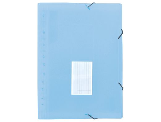Carpeta liderpapel clasificador fuelle polipropileno din a4 celeste opaco 13 departamentos
