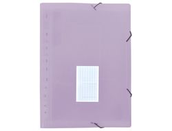 Carpeta liderpapel clasificador fuelle polipropileno din a4 lavanda opaco 13 departamentos