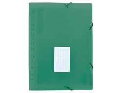 Carpeta liderpapel clasificador fuelle polipropileno din a4 verede opaco 13 departamentos