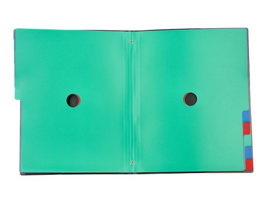 Carpeta liderpapel clasificadora polipropileno din a4 negra -portafirmas -12 departamentos