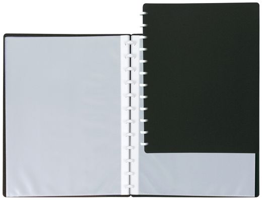 Carpeta Liderpapel Din A4 con 20 Fundas Intercambiables Color Negro