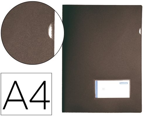 Carpeta liderpapel dossier a4 u ero negro opaco
