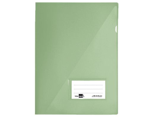 Carpeta liderpapel dossier a4 u ero verde manzana opaco