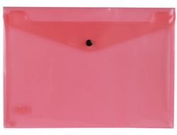Carpeta Liderpapel Dossier Broche 34040 Polipropileno Din A4 Roja Transparente 50 Hojas