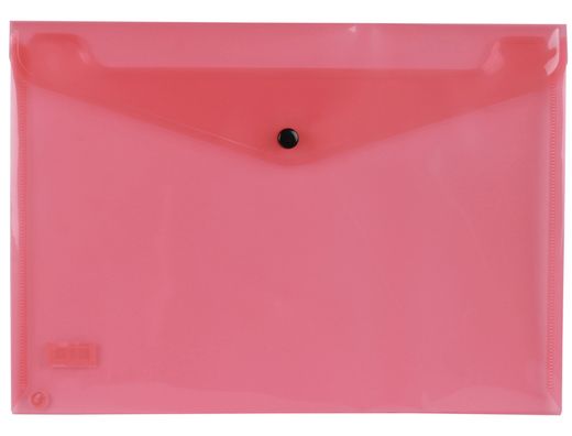 Carpeta Liderpapel Dossier Broche 34040 Polipropileno Din A4 Roja Transparente 50 Hojas