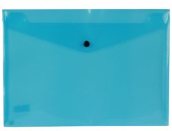Carpeta Liderpapel Dossier Broche 34042 Polipropileno Din A4 Azul Transparente 50 Hojas