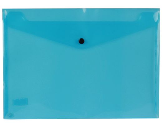 Carpeta Liderpapel Dossier Broche 34042 Polipropileno Din A4 Azul Transparente 50 Hojas
