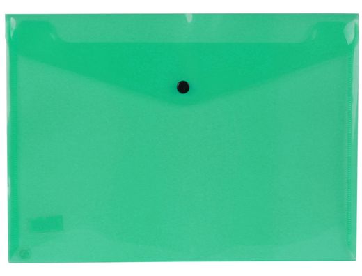 Carpeta Liderpapel Dossier Broche 34043 Polipropileno Din A4 Verde Transparente 50 Hojas