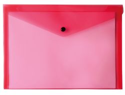 Carpeta Liderpapel Dossier Broche 34350 Polipropileno Din A5 Roja Transparente