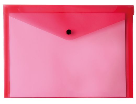 Carpeta Liderpapel Dossier Broche 34350 Polipropileno Din A5 Roja Transparente