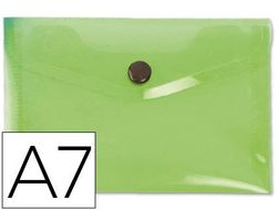 Carpeta Liderpapel Dossier Broche 44223 Polipropileno Din A7 Verde Serie Frosty