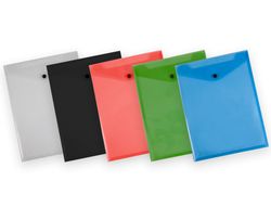Carpeta liderpapel dossier broche polipropileno din a4 formato vertical con fuelle negro opaco