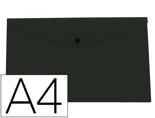 Carpeta liderpapel dossier broche polipropileno din a4 negro opaco 50 hojas