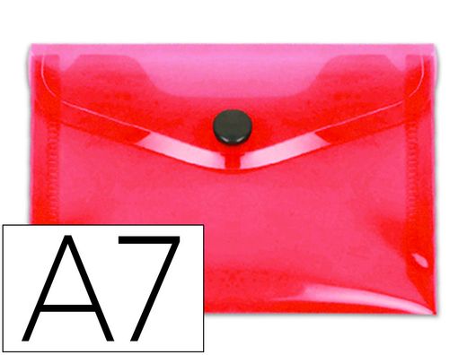 Carpeta liderpapel dossier broche polipropileno din a7 rojo translucido
