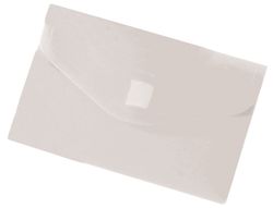 Carpeta Liderpapel Dossier Broche Polipropileno Din A8 Incolora con Cierre de Velcro
