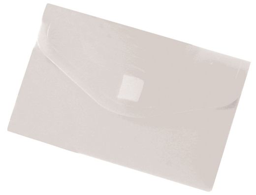 Carpeta Liderpapel Dossier Broche Polipropileno Din A8 Incolora con Cierre de Velcro