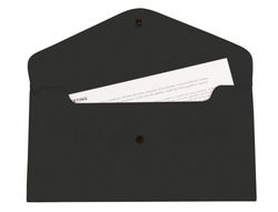 Carpeta liderpapel dossier broche polipropileno tama o sobre americano 260x140 mm negro opaco