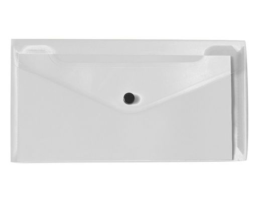 Carpeta Liderpapel Dossier Broche Polipropileno Tamaño Sobre Americano 260X140Mm Transparente