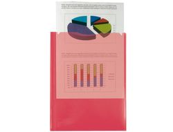 Carpeta Liderpapel Dossier Dos Bolsas Canguro 45680 Polipropileno Din A4 Roja