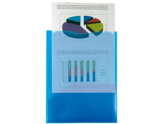 Carpeta Liderpapel Dossier Dos Bolsas Canguro 45682 Polipropileno Din A4 Azul