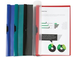 Carpeta Liderpapel Dossier Pinza Lateral 35365 Polipropileno Din A4 Negra 30 Hojas Pinza Deslizante