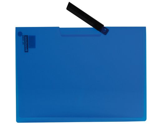 Carpeta Liderpapel Dossier Pinza Lateral 35482 Polipropileno Din A4 Azul 30 Hojas Pinza Giratoria